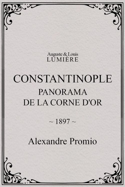 Constantinople, panorama de la corne d'or